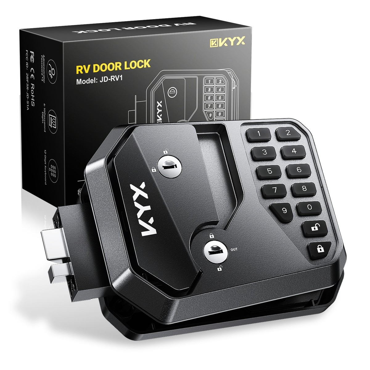 KYP KYX RV Door Lock Keyless Entry with Remote & Password | eBay