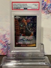 2008 Topps Chrome Russell Westbrook Youthquake Auto - X-Fractor /15 PSA 9🔥POP 1