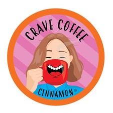 Crave Beverages Flavored Pods Compatible with 2 K-Cup Brewers, Cinnamon, 40 C...