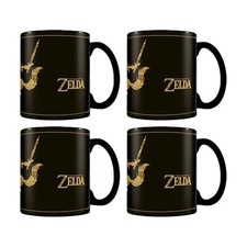 4PK Gaming The Legend Of Zelda Map Heat Change Mug Ceramic Coffee Drinking Black