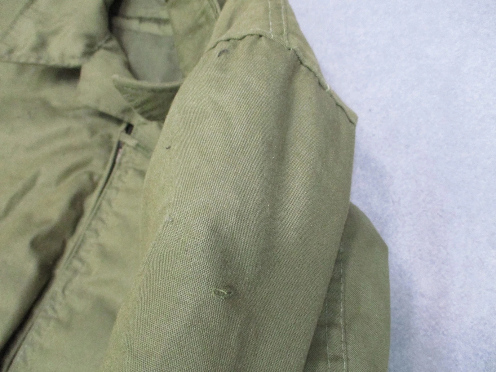 Vintage Alpha Industries CWU-45/P Flight Jacket Cold Weather Aramid Large Long - product detail image 4