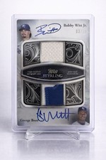 Bobby Witt Jr George Brett Dual Auto Patch /15 Topps Sterling