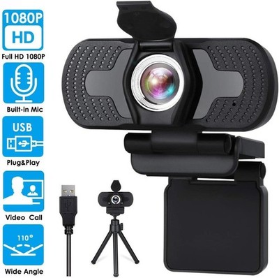 1080P Full HD USB Webcam for PC Laptop Web Camera with Microphone/FHD
