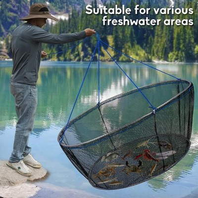 15ft landing fishing net PLUSINNO Fly Net, 16" x 13", Rubber Mesh, Folding, Portable, Lightweight, Telescopic Handle, Ideal for Fly Fishing, Kayaking, and Boating : Sports & Outdoors Jinhai Cast Net - High
