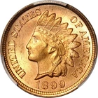 1899 INDIAN HEAD CENT PCGS MS65RD ~ PHOTO SEAL & CAC APPROVED!!  BLAZER!!