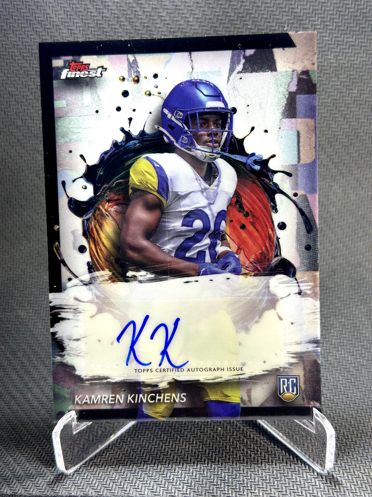 Kamren Kinchens Topps Finest Rookie Finest Autographs #RFAKK Base