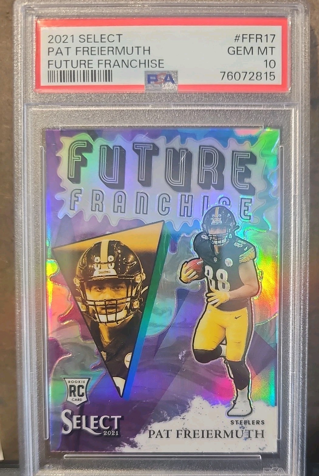 PAT FREIERMUTH RC 2021 PANINI SELECT FUTURE FRANCHISE PSA 10 STEELERS