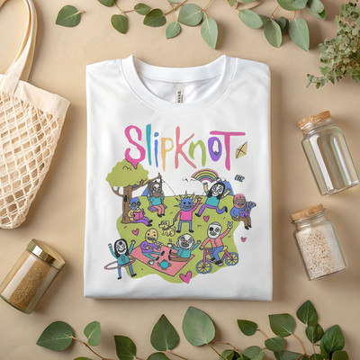 Slipknot Cute Cartoon Shirt   Funny Parody Metal Band T-Shirt A465