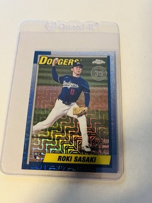 Lot of 6 Roki Sasaki Rookie Baseball Cards, LA Dodgers 2025