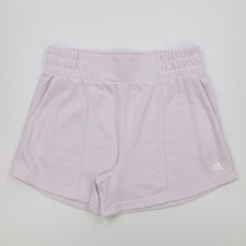 Adidas Women's Pocket Pull OnHyperglam French Terry Shorts Pink Size XL