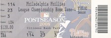 Ticket Stub: 2008 Philadelphia Phillies League Championship Home Game 4