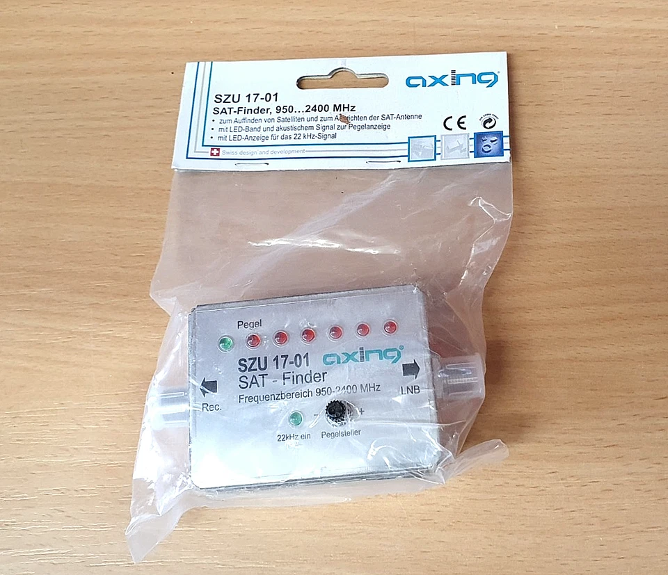 Axing SZU 17-01 Sat-Finder Satellitenfinder Digital Mit Tonsignal - Bild 2 von 4
