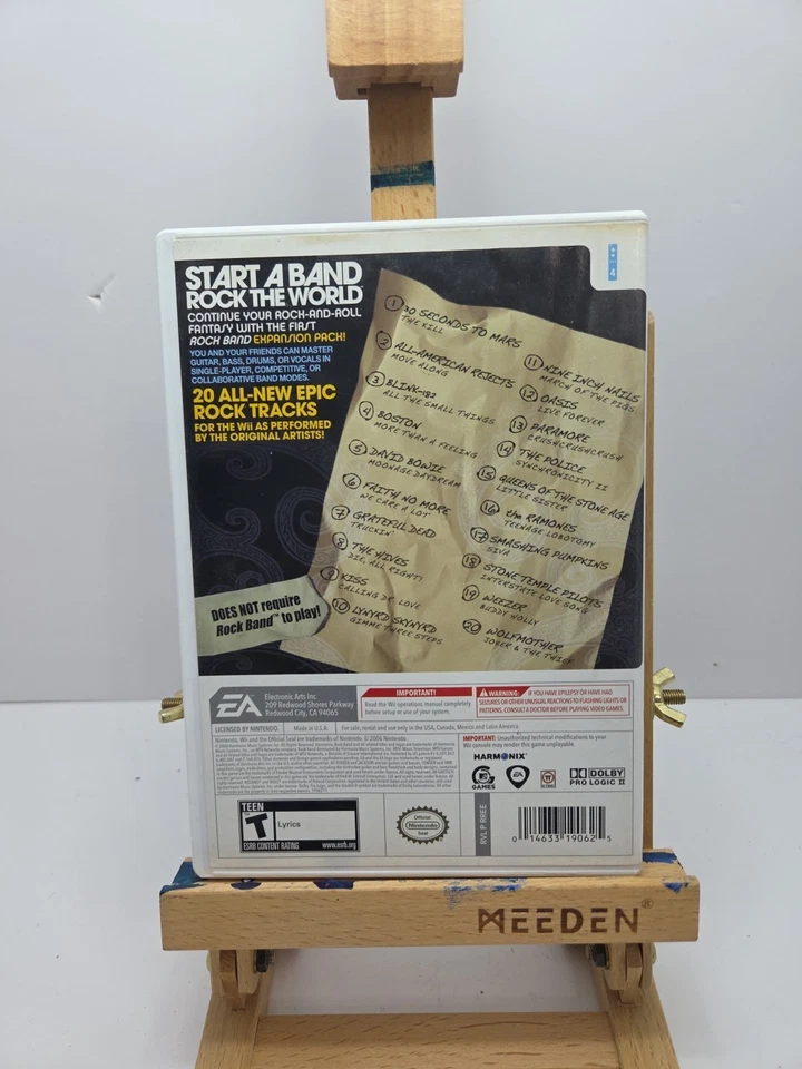 Rock Band Track Pack: Vol. 1 (Nintendo Wii, 2008) Complete  - Image 2 of 4