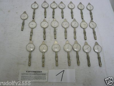 Kartenmesser Kurvenmesser Landkartenmesser mechanisch ex BW Bundeswehr 1