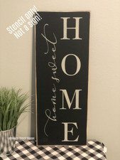 STENCIL - Home Sweet Home - 8"x24" - Vertical Stencil - NOT A SIGN