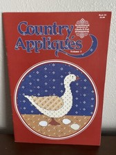 Country Appliques Designs By Gloria  Pat Cross Stitch Booklet 25 Volume 1 NOS
