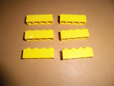 Lego 6x Stein 1x4 3010 gelb ege58