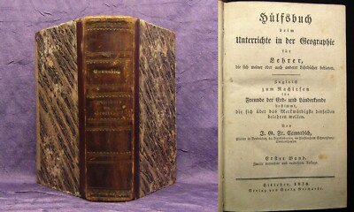 Cannabich Hülfsbuch beim Unterrichte in der Geographie für Lehrer 1.Bd. ap. 1838