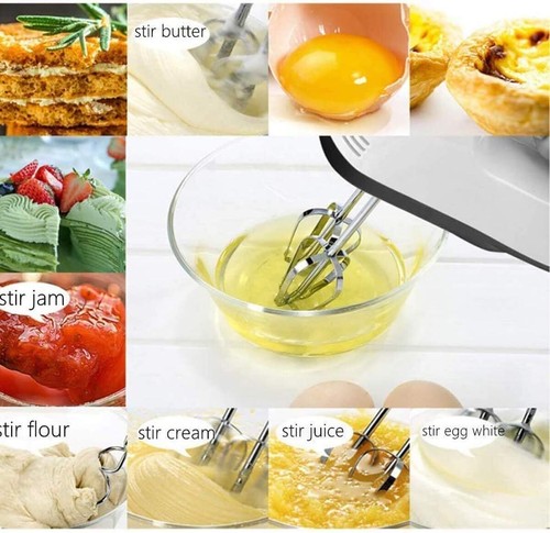 Electric Handheld Whisk 7 Speed Hand Mixer Kitchen Egg Beater Cream Cake blender - Picture 9 of 12
