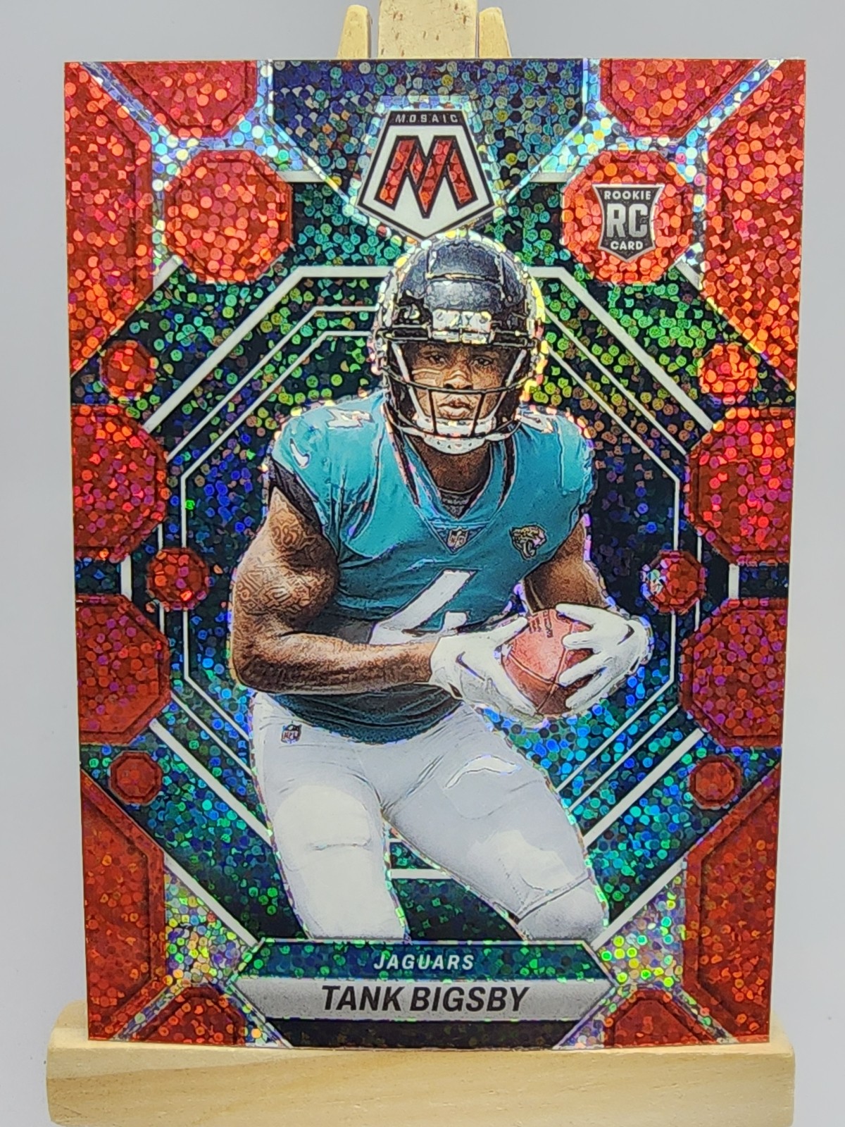 Tank Bigsby 2023 Panini Mosaic Red Sparkle RC Rookie #364 Jacksonville Jaguars