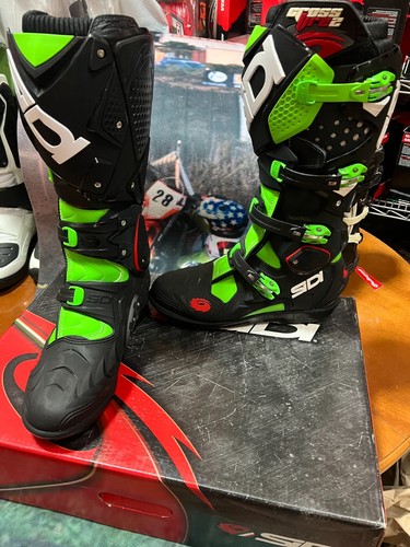 STIVALI SIDI CROSSFIRE VERDE NERO MOTOCROSS MFIRE 2 SRS tg 43 - Picture 2 of 3