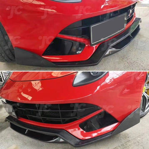 For Ferrari F12 Berlinetta 2012UP Carbon Fiber Front Bumper Lip Spoiler Splitter - Picture 4 of 11