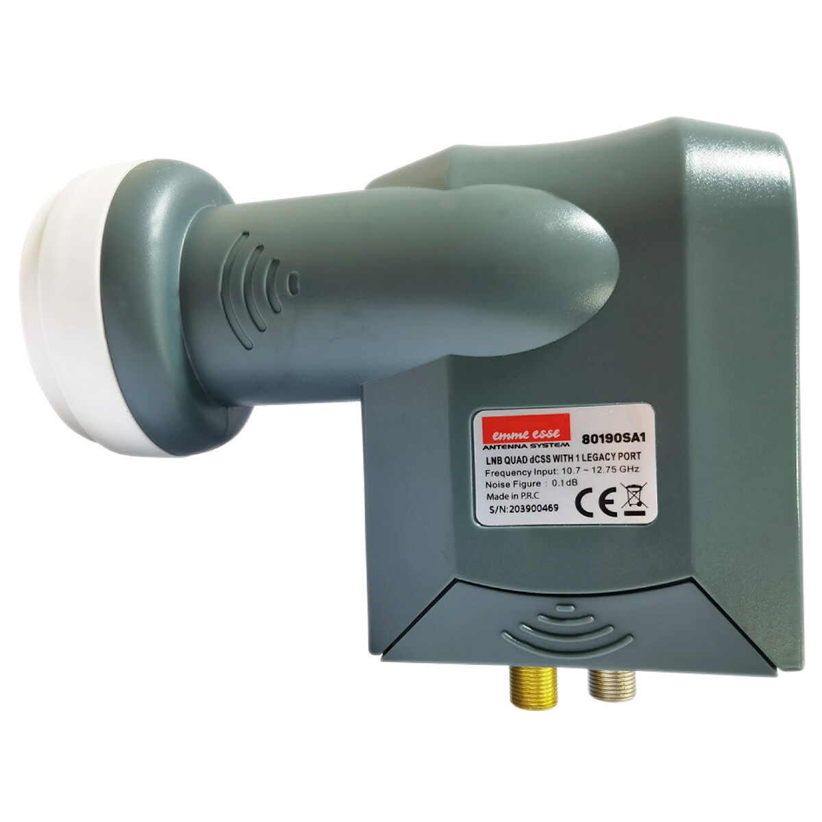 Emme Esse LNB illuminatore universale con 1 porta legacy e 1 uscita dCSS