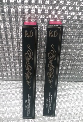 Lot of 2 KVD Everlasting Hyperlight Liquid Lipstick 7 ml. #52 Scarlet Pearl New