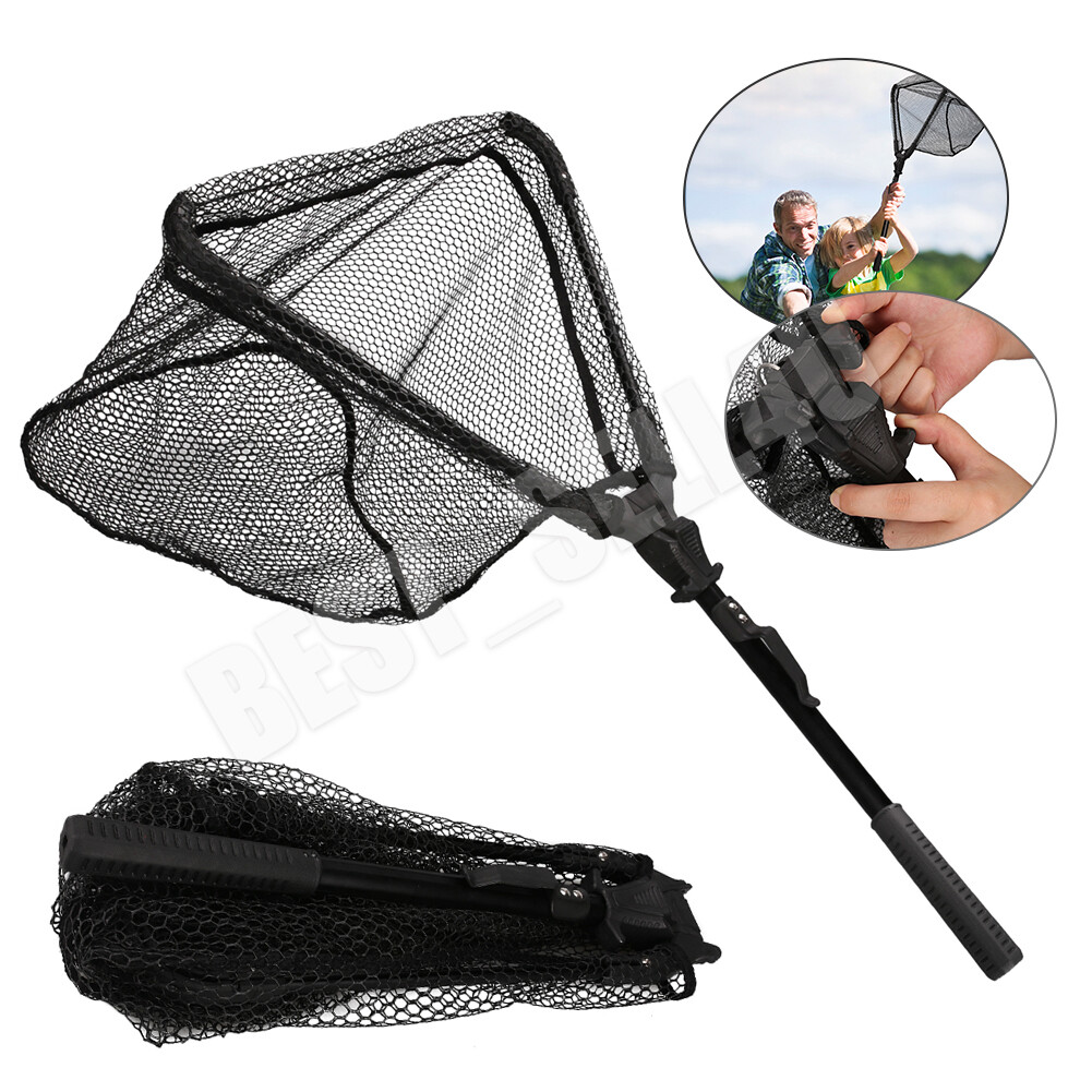 HanQZen Teleskop-Angelkescher 2025 - Gummiert Für Raubfisch & Teichangeln