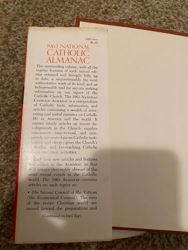 Vintage National Catholic Almanac 1963 w/ Dust Jacket - Bild 7 von 9