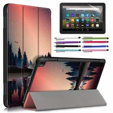 For Amazon Fire HD 8" 12th/10th Gen 2022/2020 Auto sleep/wake PU Leather Case