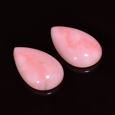 16.80 CT 20X13X5 MM  NATUAL PINK OPAL PAIR SHAPE LOOSE GEMSTONE, BY PARVEENGEMS