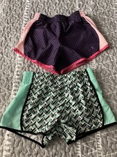 Justice 12 /Danskin L 10-12 Girls Running Shorts 2 pair