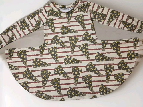 Vestido cálido a rayas manga larga calce y acampanado para niña pequeña - Imagen 1 de 4