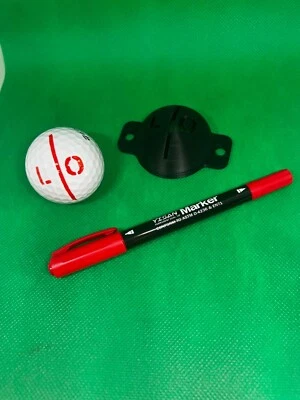Golfball Schablone Linienmarker personalisieren mit eigenen Initialen Marker Stift Inc
