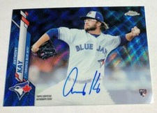 2020 Topps Chrome ANTHONY KAY BLUE WAVE REFRACTOR AUTO RC #058/150 Blue Jays