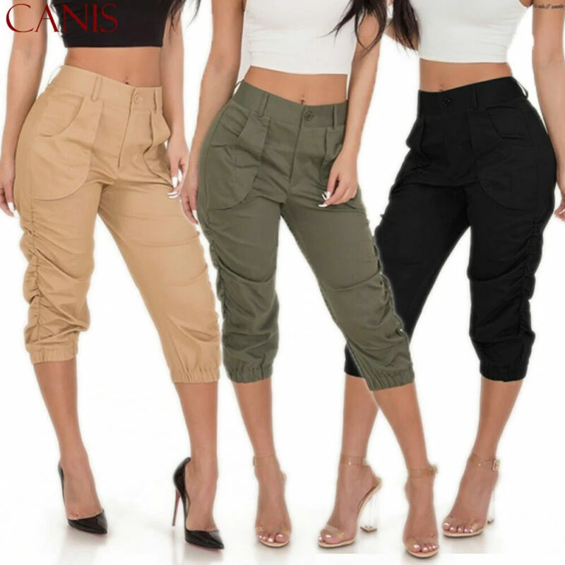 Latin Quarters Trousers and Pants  Buy Latin Quarters Women Khaki Ankle Length  Pant with Pocket Online  Nykaa Fashion