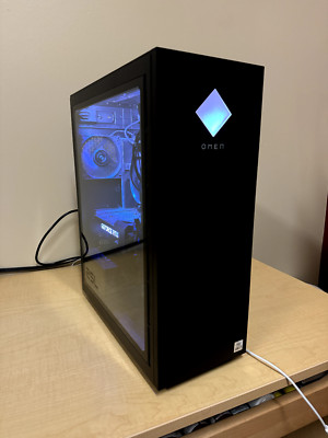 HP OMEN 25L Gaming Desktop, Black, RTX 2060 SUPER, Intel Core i7 10700, RGB+WIFI