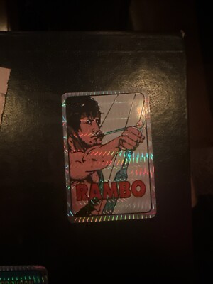 Rambo Prism Vending machine Sticker 80s