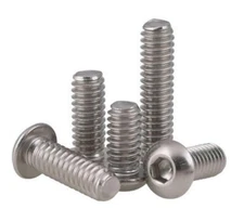 1/4-20 10#-24 5/16-18 304 Stainless Hexagon Socket Button Head Screw Bolt 