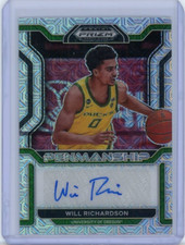 Will Richardson 2022 Prizm Draft Picks College Penmanship Auto Mojo #CP-WRI /25
