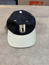 90s Hat Cap Interscope Records Hip Hop Vintage Otto Cap Embroidered Black *RARE*