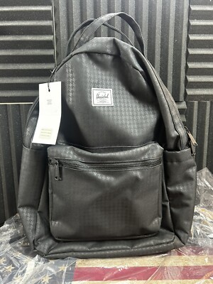 Herschel Supply Company Nova Backpack 18L Houndstooth Emboss Black NWT Laptop