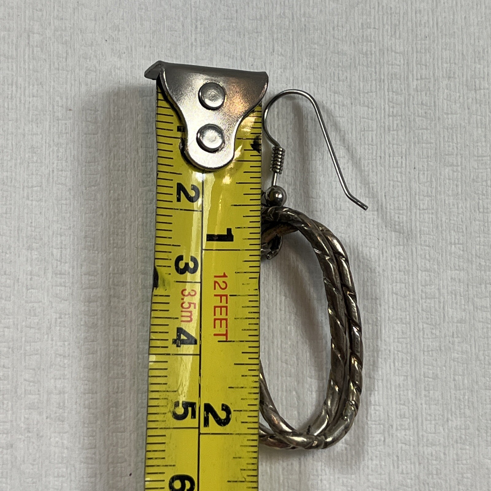 Artisan Solid Sterling Silver Thick Twisted Doubl… - image 3