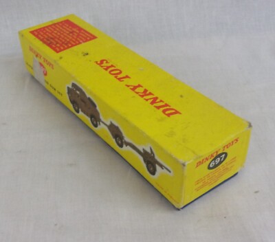 DINKY TOYS MILITAIRE Pounder Gun Unit Numero 697 Boite Et Engins EUR 19