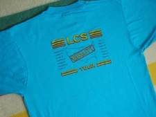 VTG 80s 90s Screen Stars LCS Computer Tour Tech Promo USA Black Tee T-Shirt L