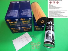 5x Ölfilter + Bremsenreiniger Audi A6 (4B) Allroad (4BH) 2.5 V6 TDI (110-132kW)
