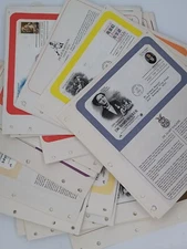 Lot of 80 First Day Of Issue Stamp 1982-1985 USA  With Information Panels