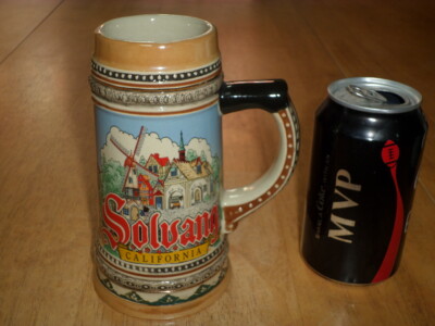 ''SOLVANG - CALIFORNIA'', Ceramic Beer Stein / Cup, VINTAGE