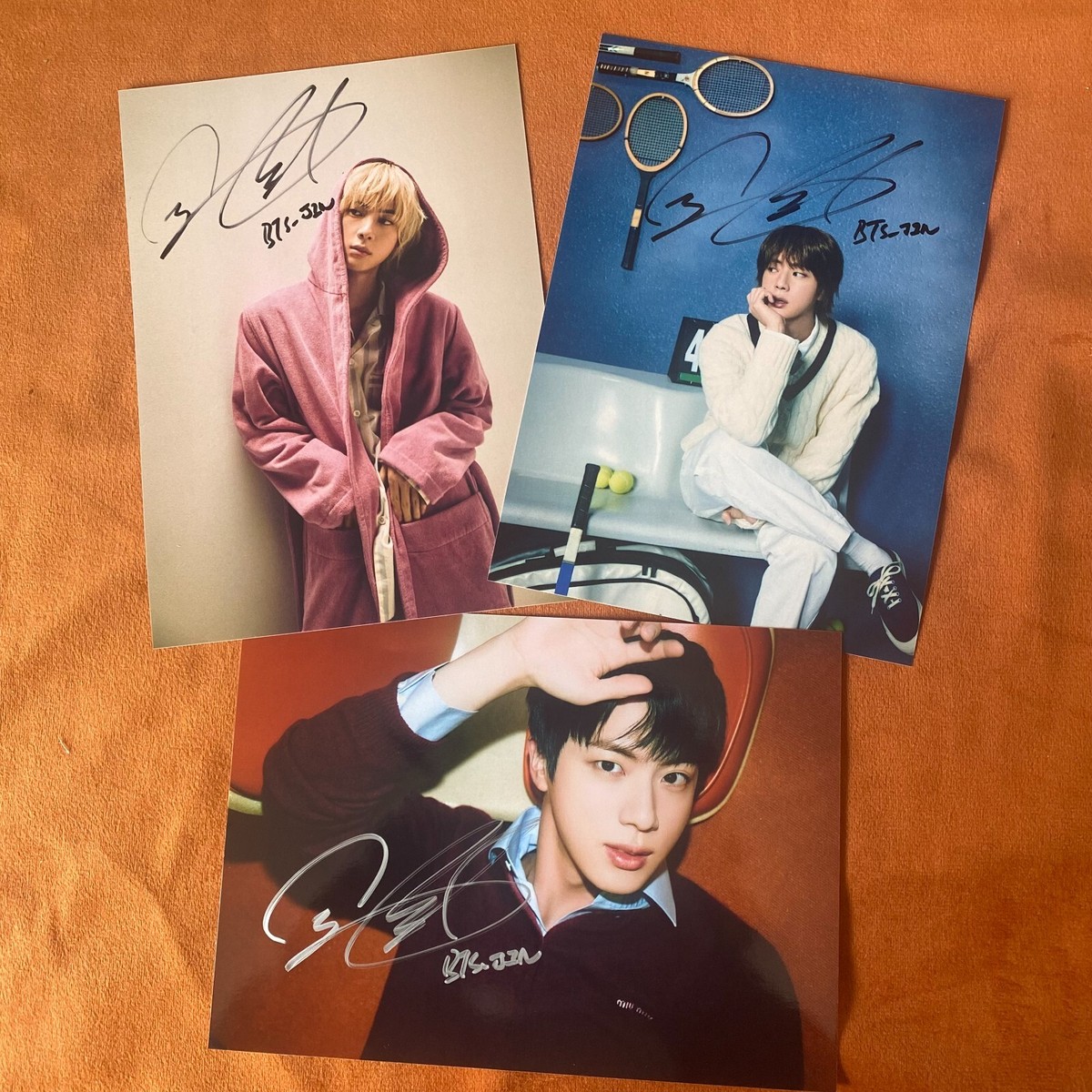 BTS JIN ジン　直筆サイン入り　ポストカード BTS JIN ジン 直筆サイン入り ポストカード BTS JIN(Seokjin) [HAPPY